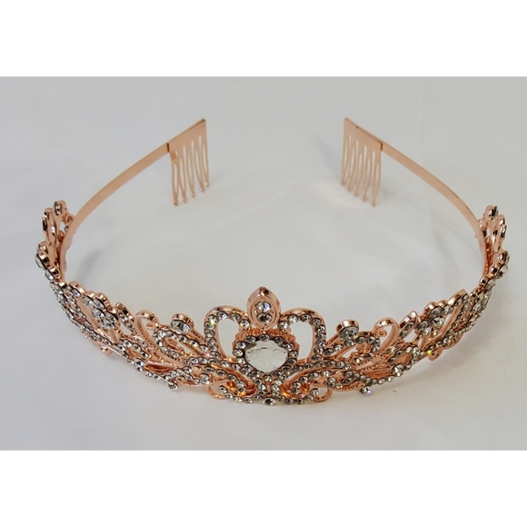 Women's Crystal Crown Tiara - Picture 9 of 16